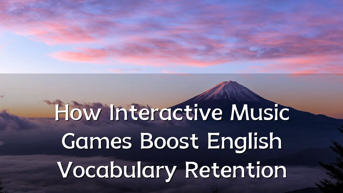 How Interactive Music Games Boost English Vocabulary Retention