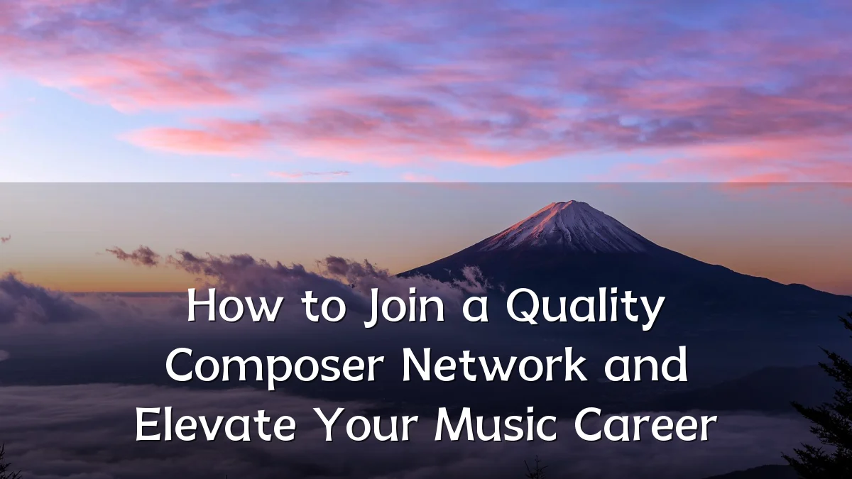 How to Join a Quality Composer Network and Elevate Your Music Career