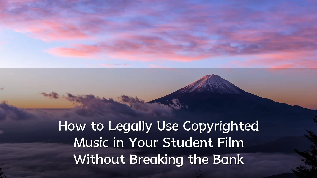 How to Legally Use Copyrighted Music in Your Student Film Without Breaking the Bank