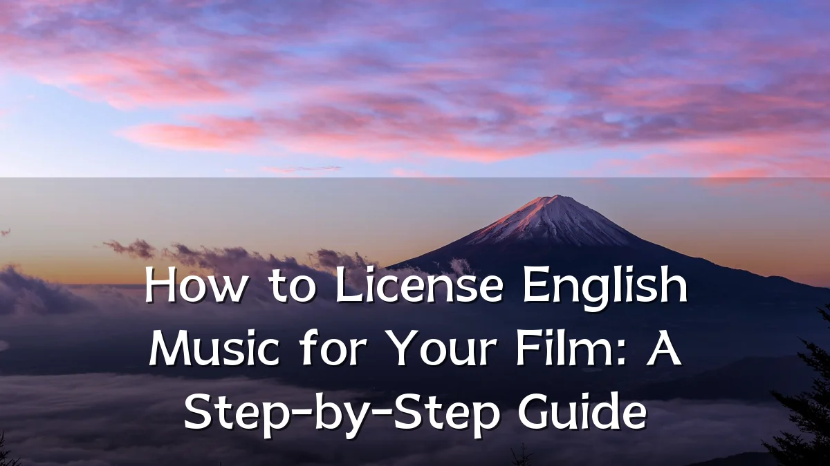 How to License English Music for Your Film: A Step-by-Step Guide