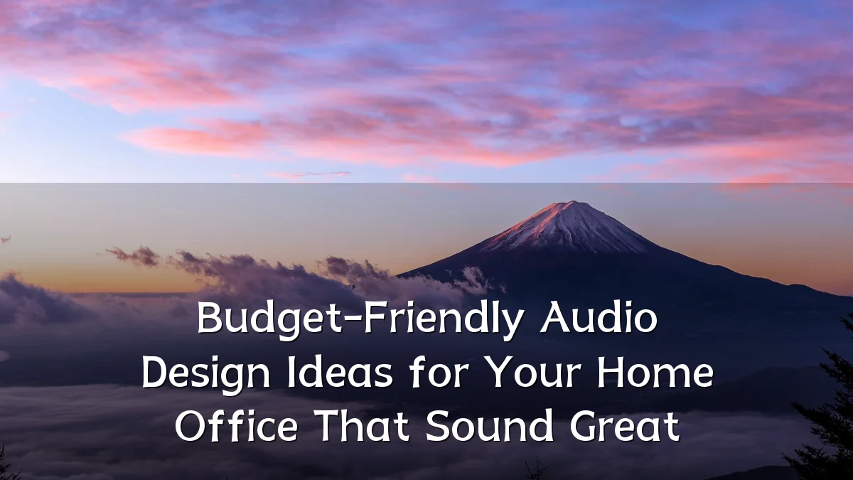 Budget-Friendly Audio Design Ideas for Your Home Office That Sound Great