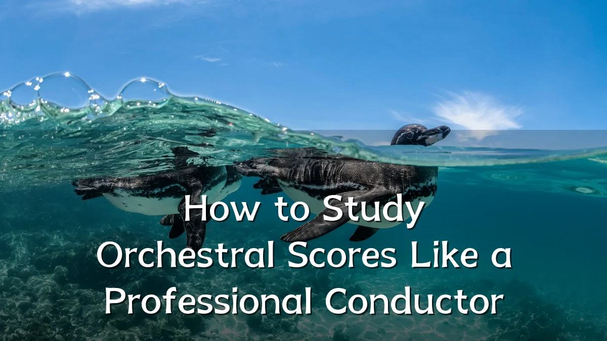 How to Study Orchestral Scores Like a Professional Conductor