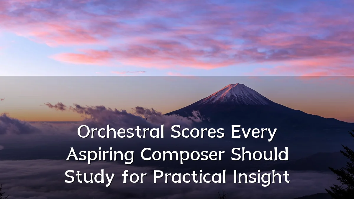 Orchestral Scores Every Aspiring Composer Should Study for Practical Insight