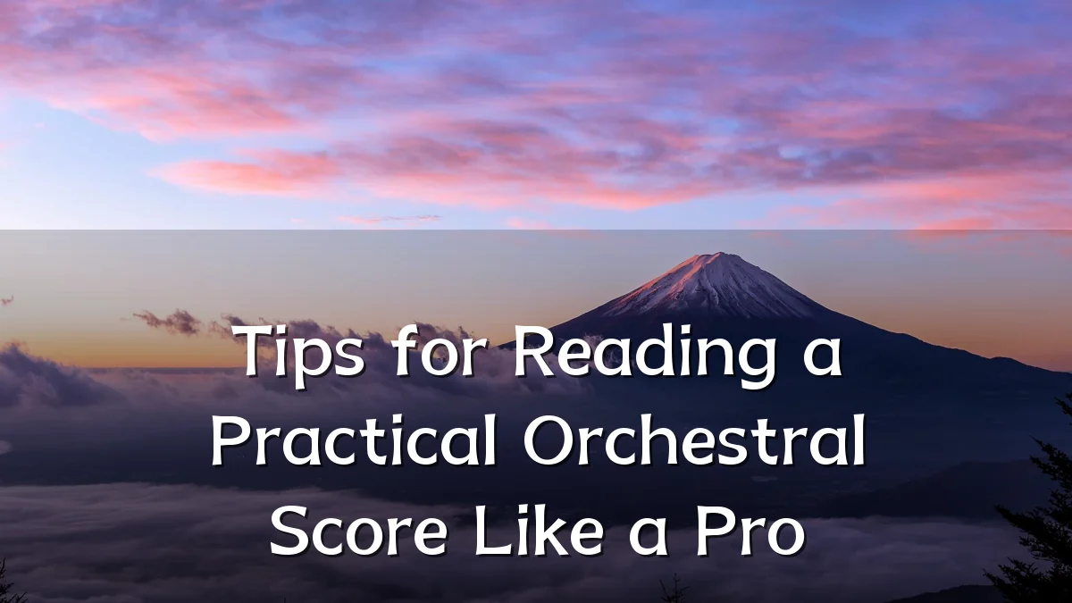 Tips for Reading a Practical Orchestral Score Like a Pro
