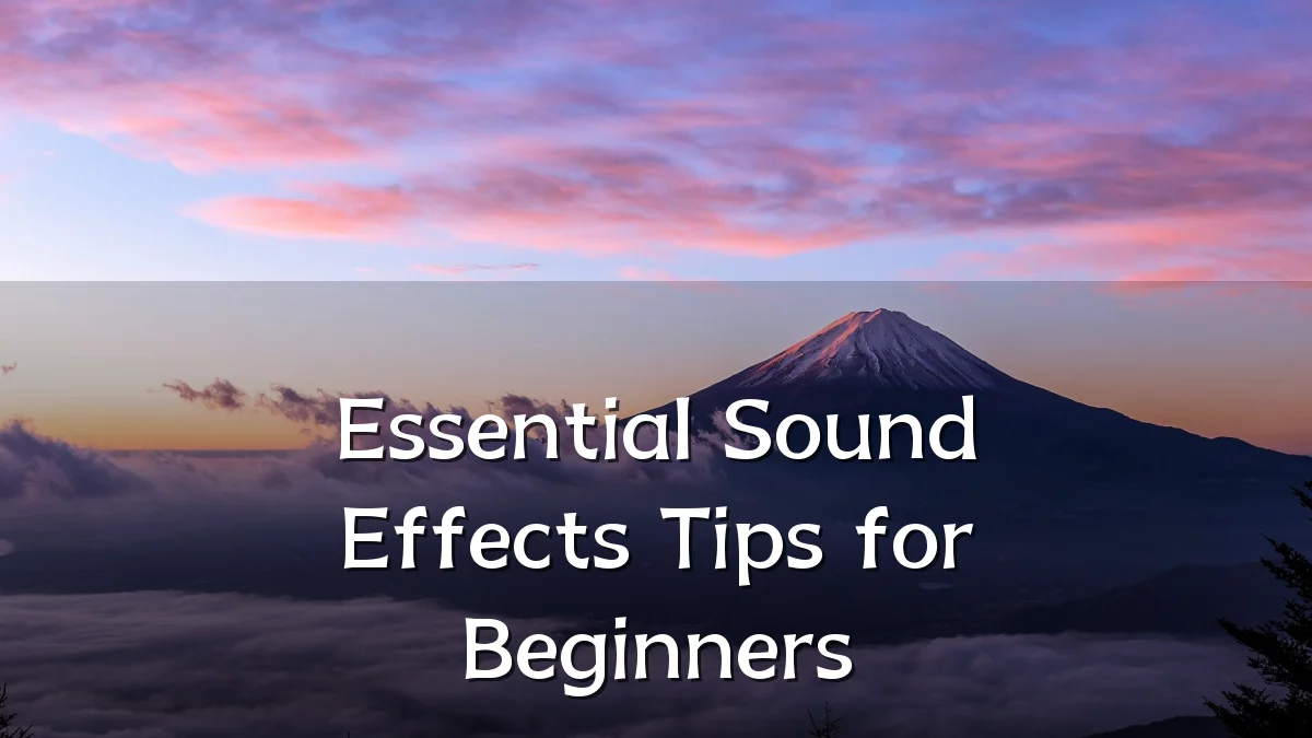 Essential Sound Effects Tips for Beginners