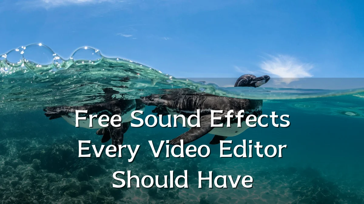 Free Sound Effects Every Video Editor Should Have