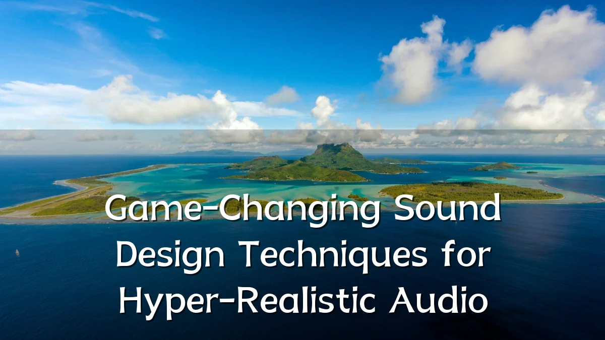 Game-Changing Sound Design Techniques for Hyper-Realistic Audio
