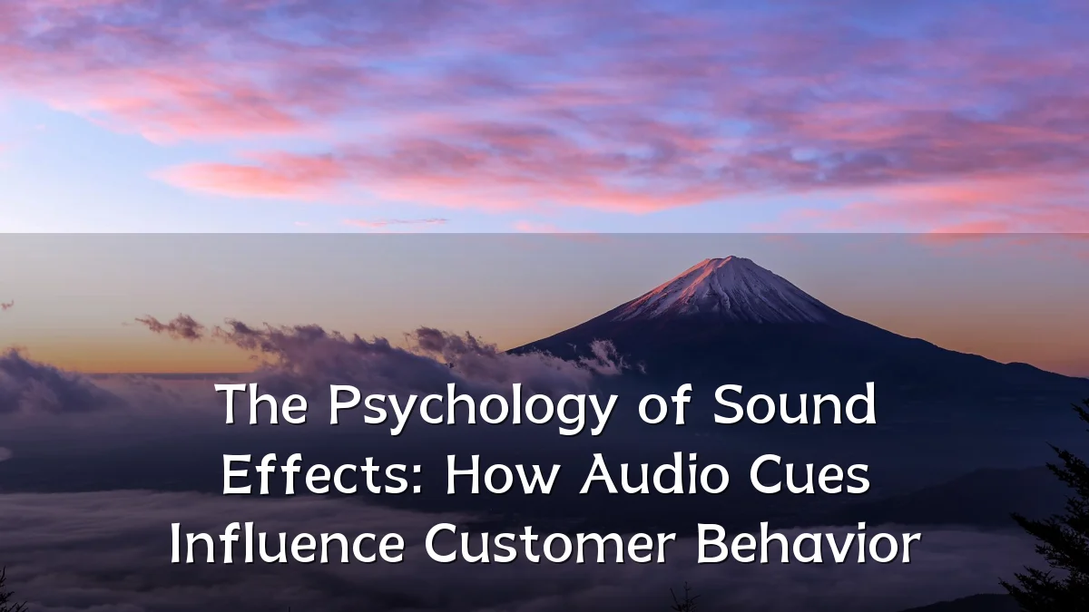 The Psychology of Sound Effects: How Audio Cues Influence Customer Behavior
