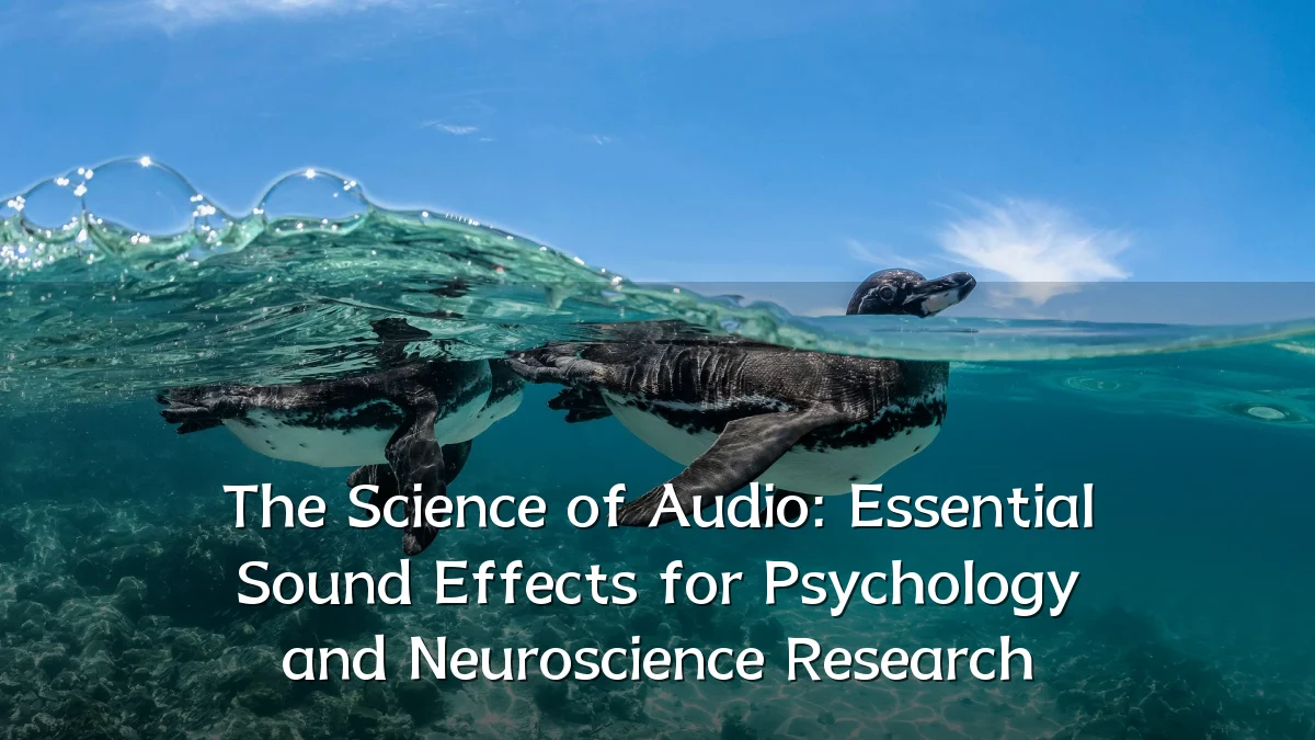 The Science of Audio: Essential Sound Effects for Psychology and Neuroscience Research