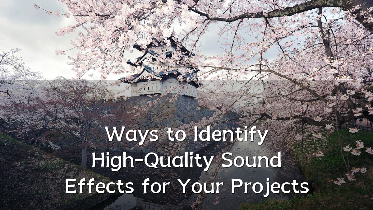 Ways to Identify High-Quality Sound Effects for Your Projects